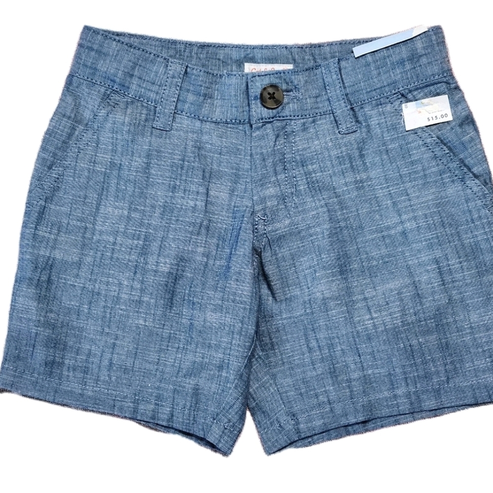 Cat & Jack Chambray Shorts Size 4 Light Blue